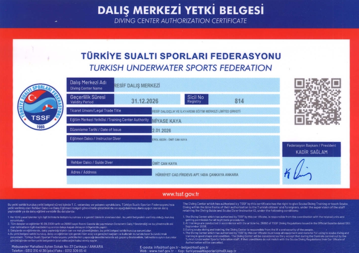 DALIŞ EĞİTİM MERKEZİ YETKİ BELGESİ
