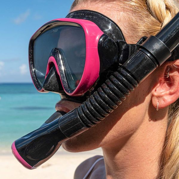 TUSA Visio Maske Şnorkel Seti ( Pembe )